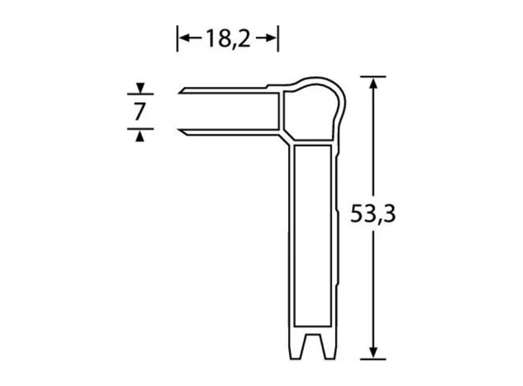 Adam Hall Hardware Easy Case - Lidmaker female anodised 